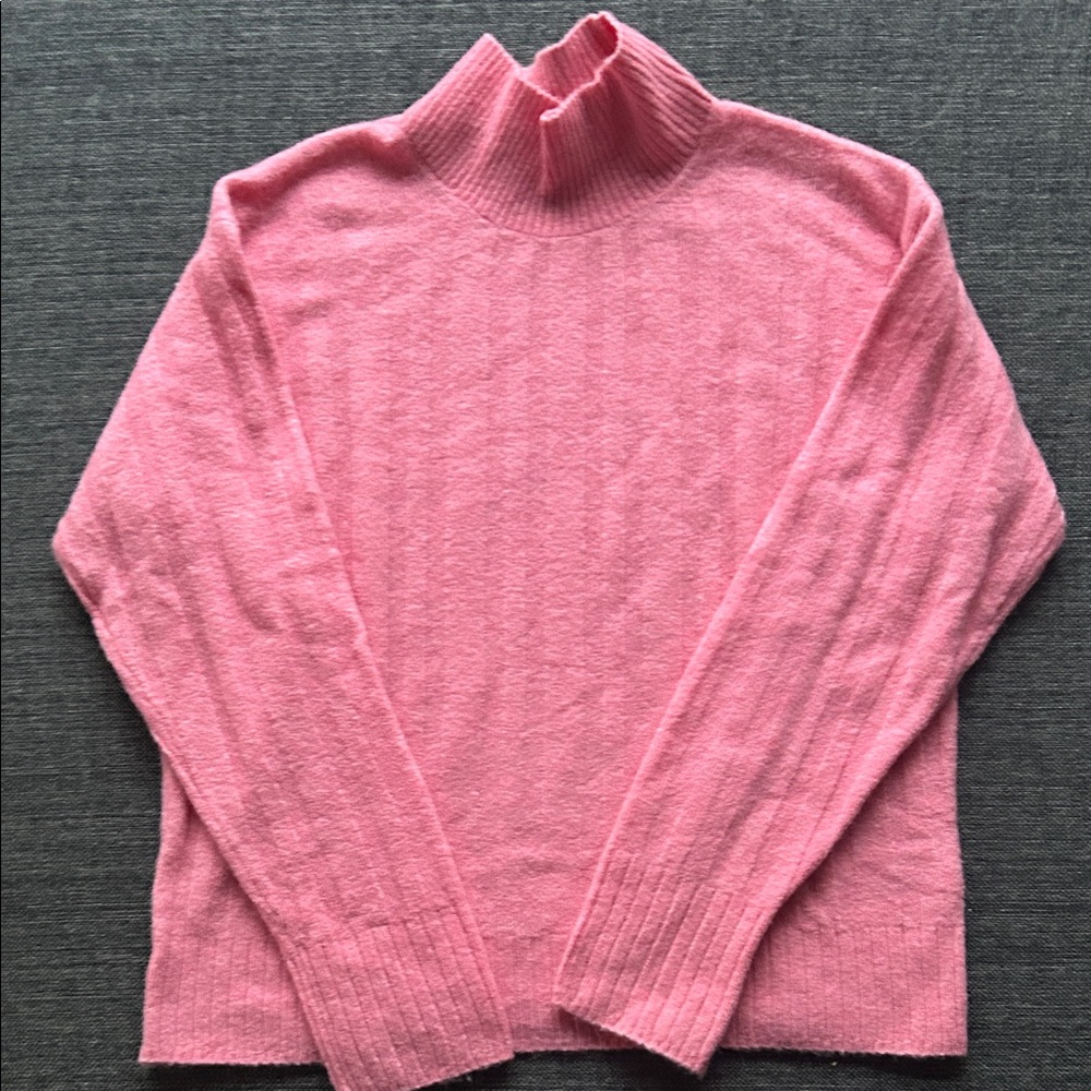 J. Crew Pink Ribbed Sweater